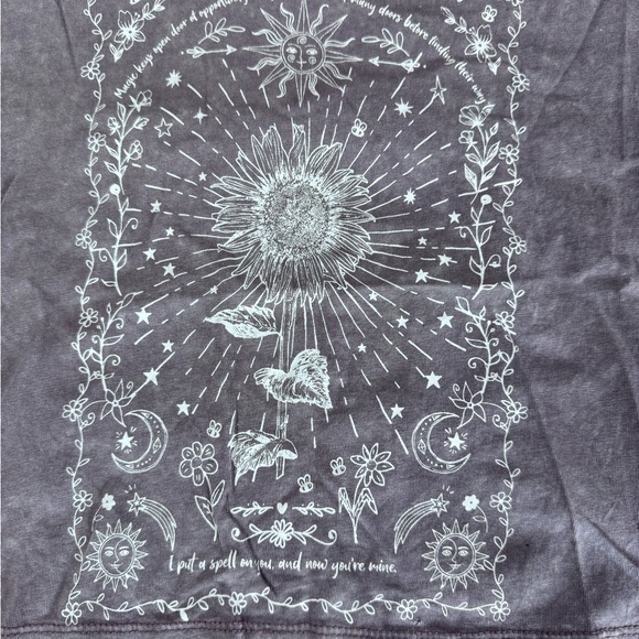 Purple Graphic Women's Top - Picture 2 of 4